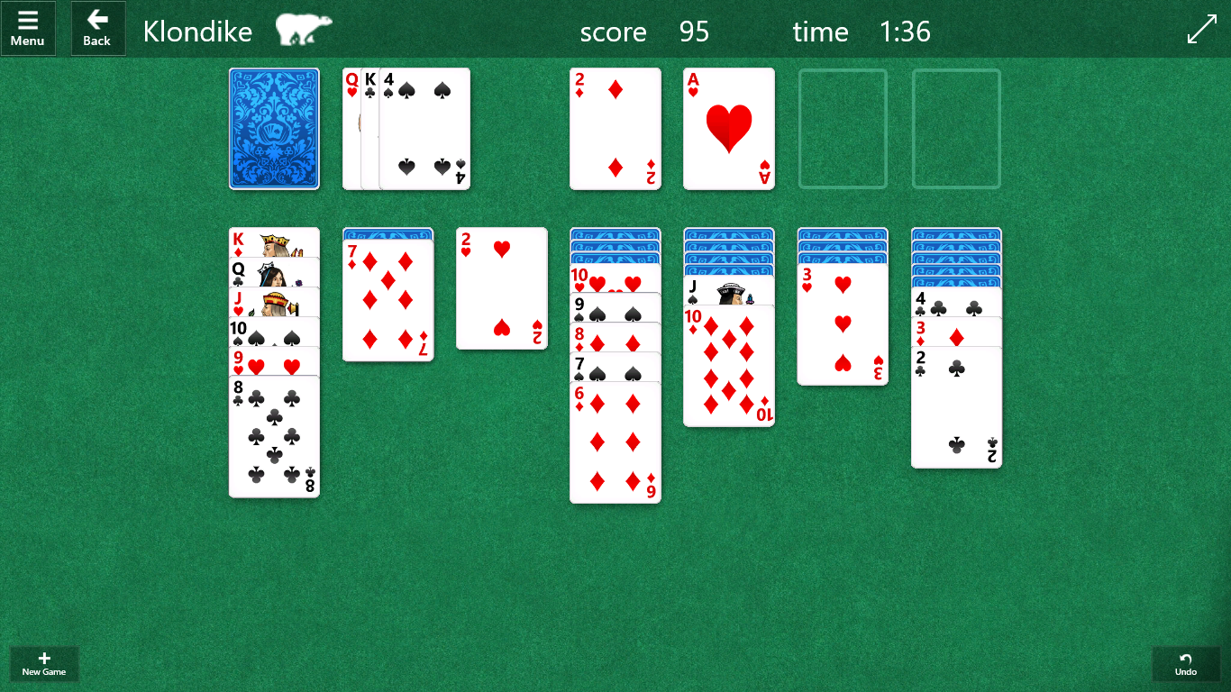microsoft solitaire collection app won